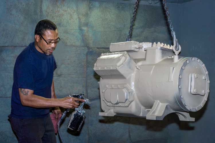 City Compressor - painting a compressor according to OEM specifications